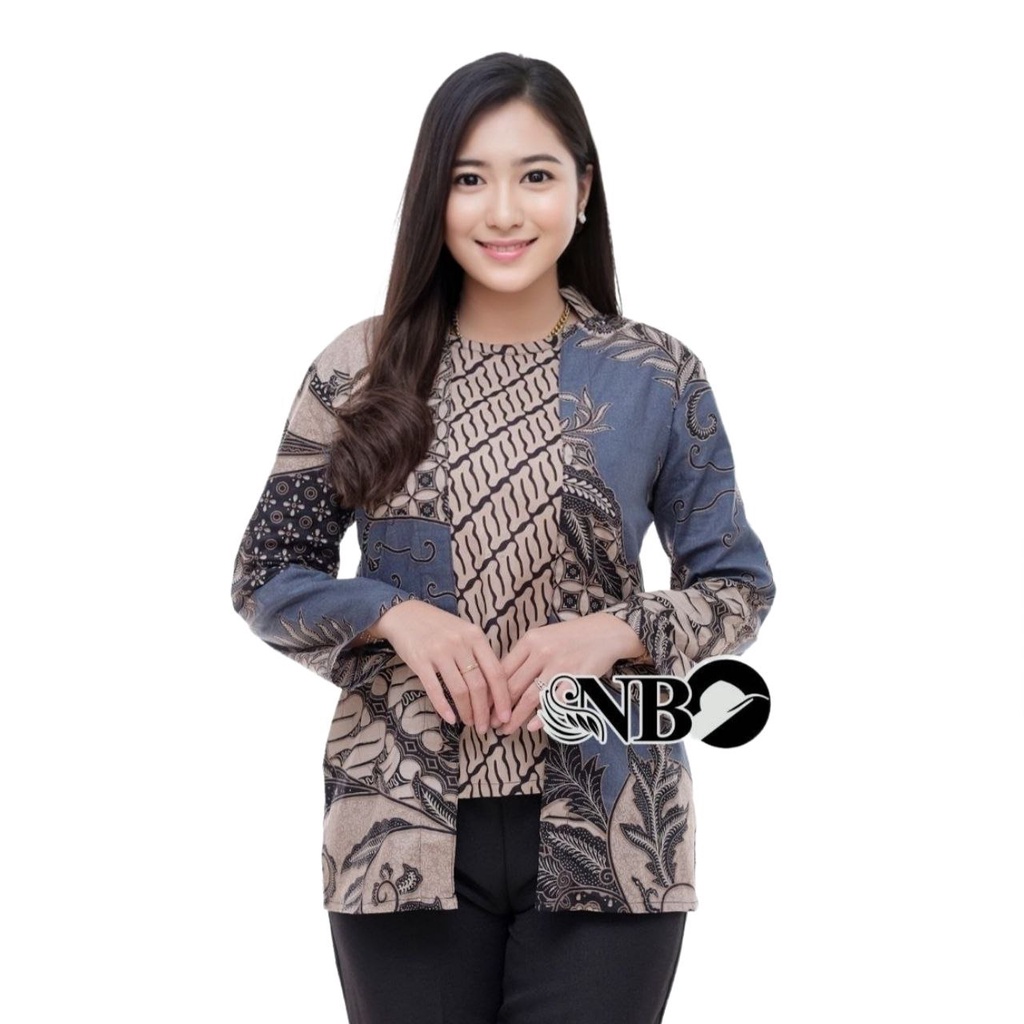 tey-17 Batik wanita ASJ SA HRB026 Kenongo Kemeja Tosca Pendek bubutan.store 2023