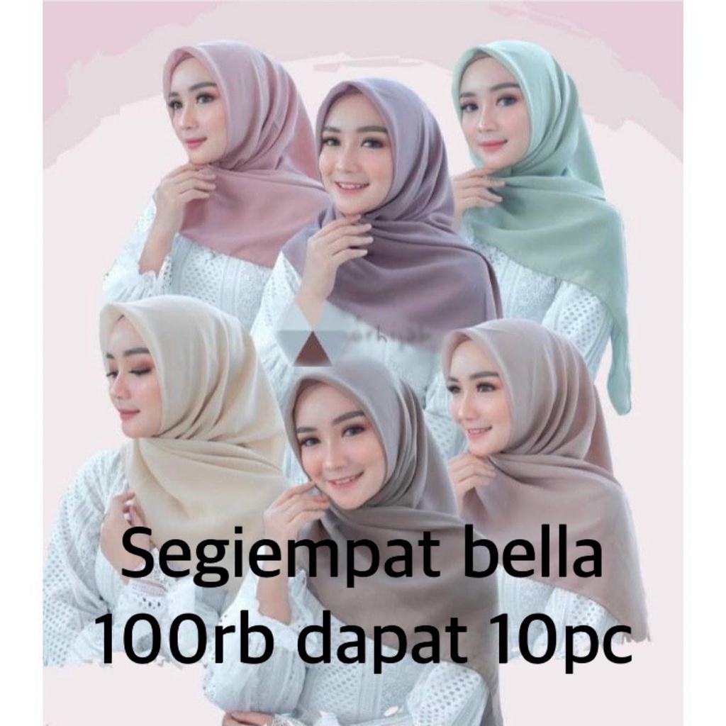 PAKET USAHA 100rb DAPAT 10pc BELLA SQUARE