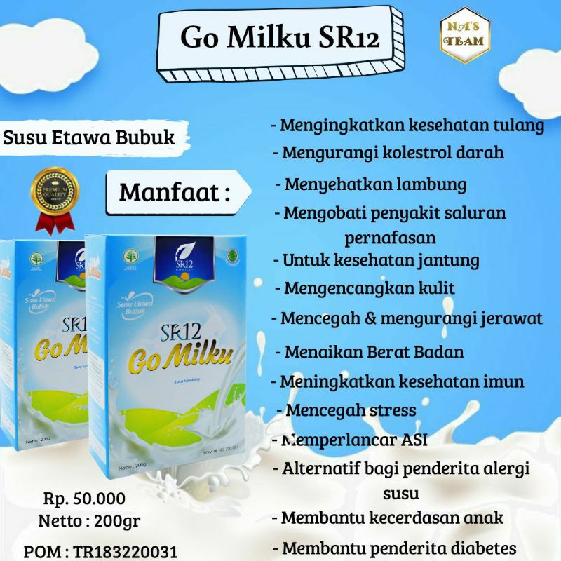 

Go Milku SR12,susu kambing etawa