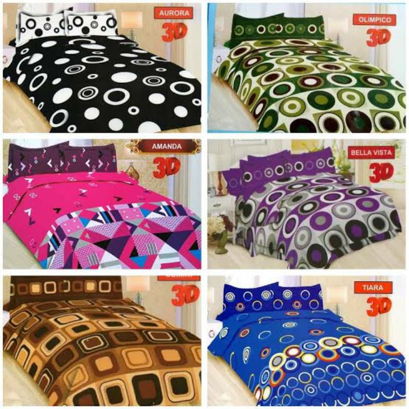 SPREI /SEPRAI TIDUR BONITA 3D / LADY ROSE MOTIF MINIMALIS BEST SELLER