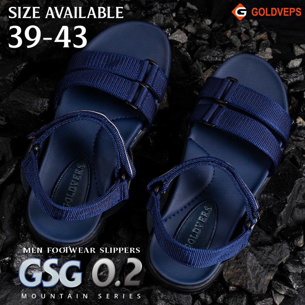 Sandal Pria Gunung Goldvers Kualitas Premium Sendal Santai Cowo Kasual Sandal Outdoor - Goldies