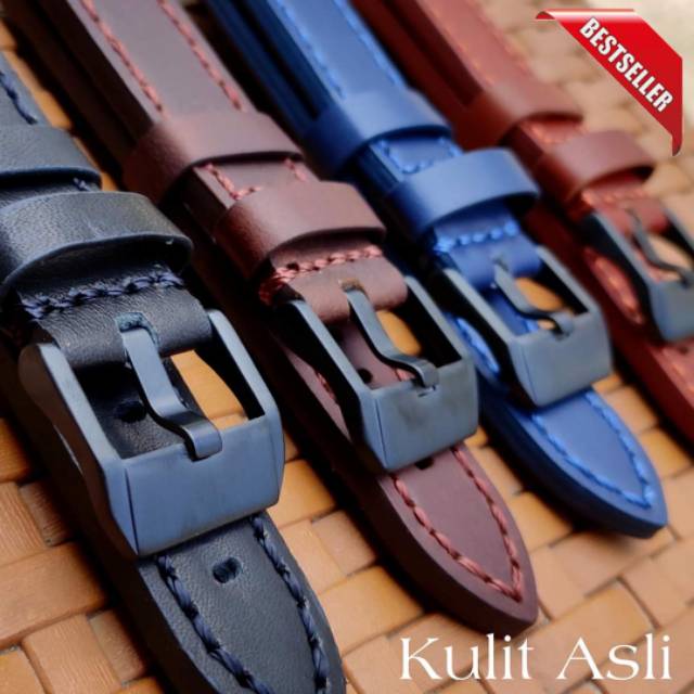 Tali kulit asli Jam Tangan Citizen strap leather watch Band