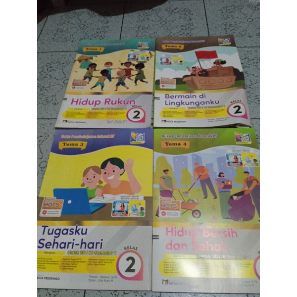 Lks Tematik SD/MI kelas 2 tema 1,2,3,&4 Semester 1 kurikulum 2013