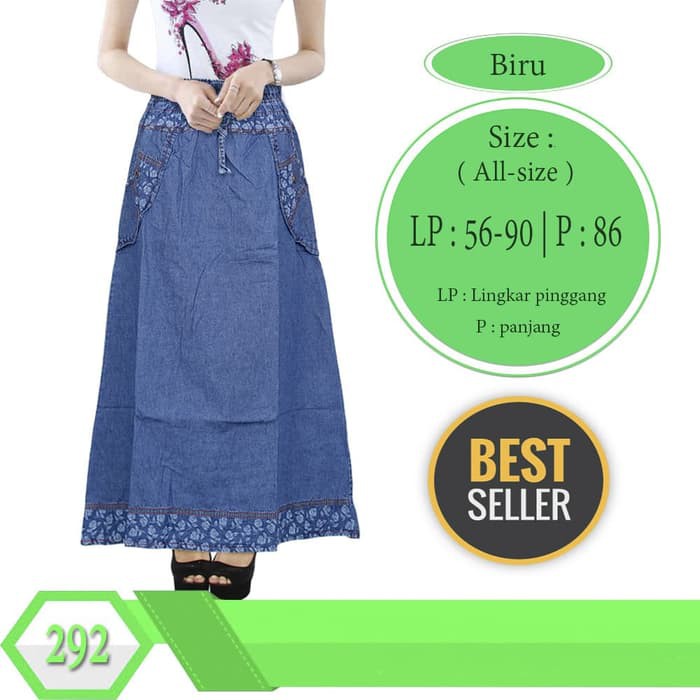 Basic Skirt Rok Tutu - Rok Anak Perempuan - Rok Celana Anak Rok Panjang Jeans Anak Usia 6-10 Tahun