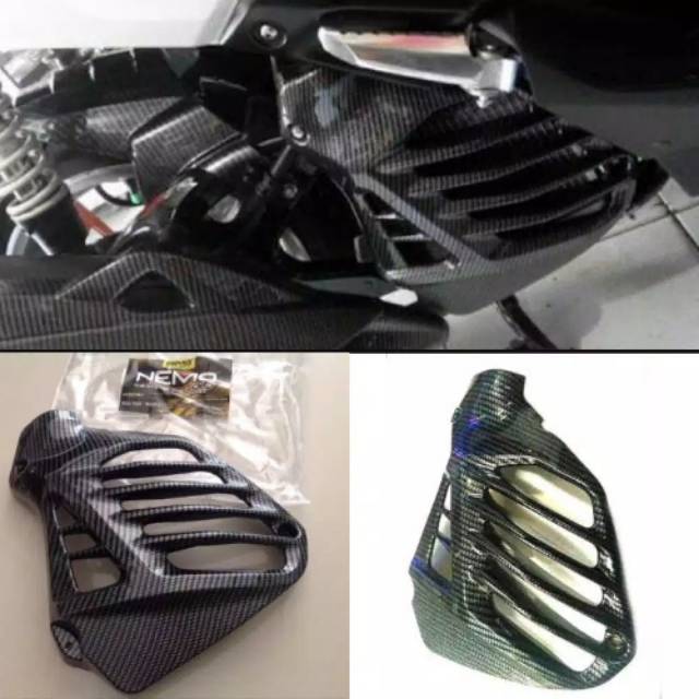 COVER RADIATOR NMAX OLD CARBON NEMO / TUTUP COVER RADIATOR NMAX NEMO ORIGINAL