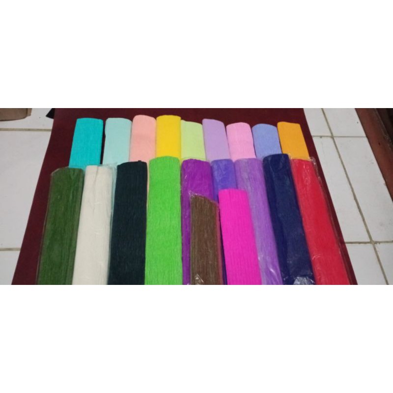 

Italian Crepe Paper l Kertas Krep Itali l Kertas Krep Tebal dan Melar