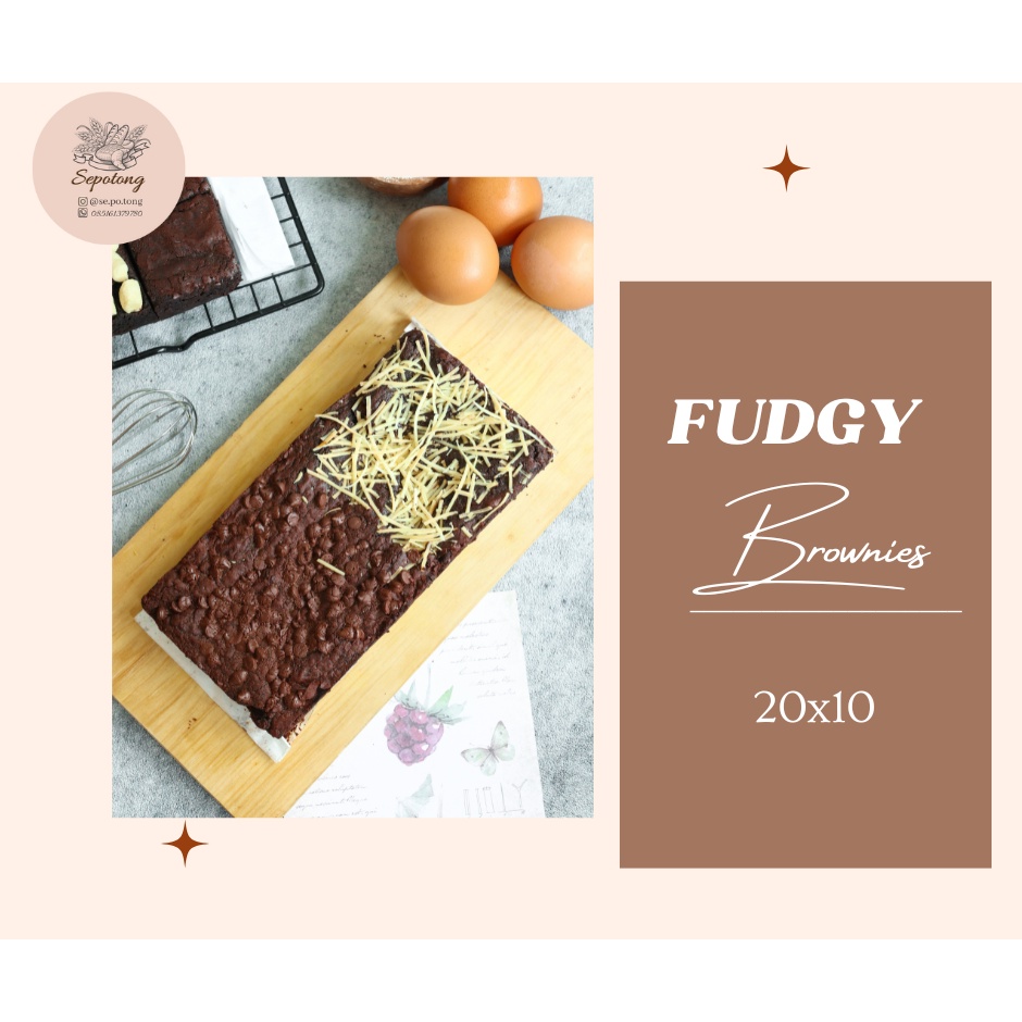 

FUDGY BROWNIES DARK CHOCOLATE 20X10 BY SE.PO.TONG