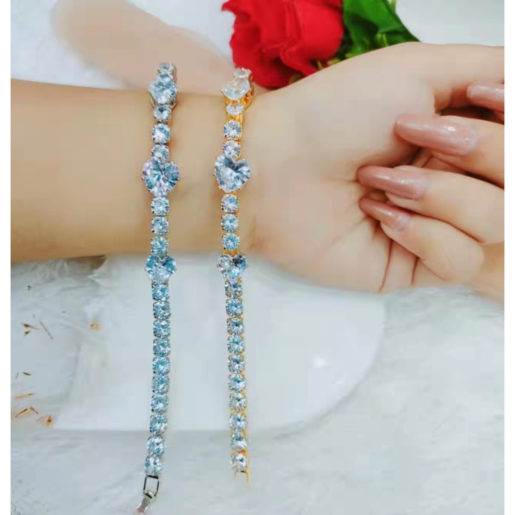Gelang Xuping Mata Full Lapis Emas Perhiasan L13-15