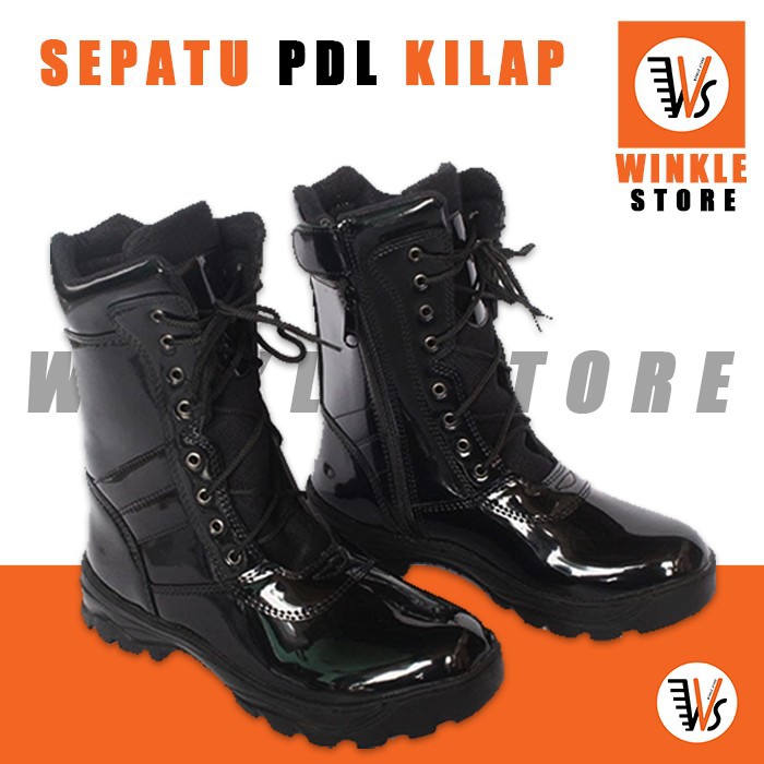 MT   Sepatu PDL Dinas Tinggi Kilap TNI POLRI POLISI SATPAM MURAH - LB02