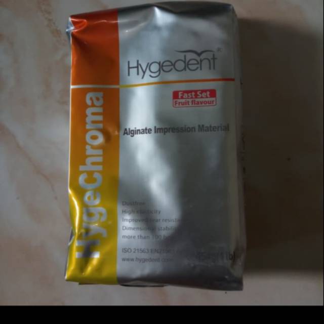 1 Bungkus Alginate Hygedent Regular dan Fast Setting 454gr