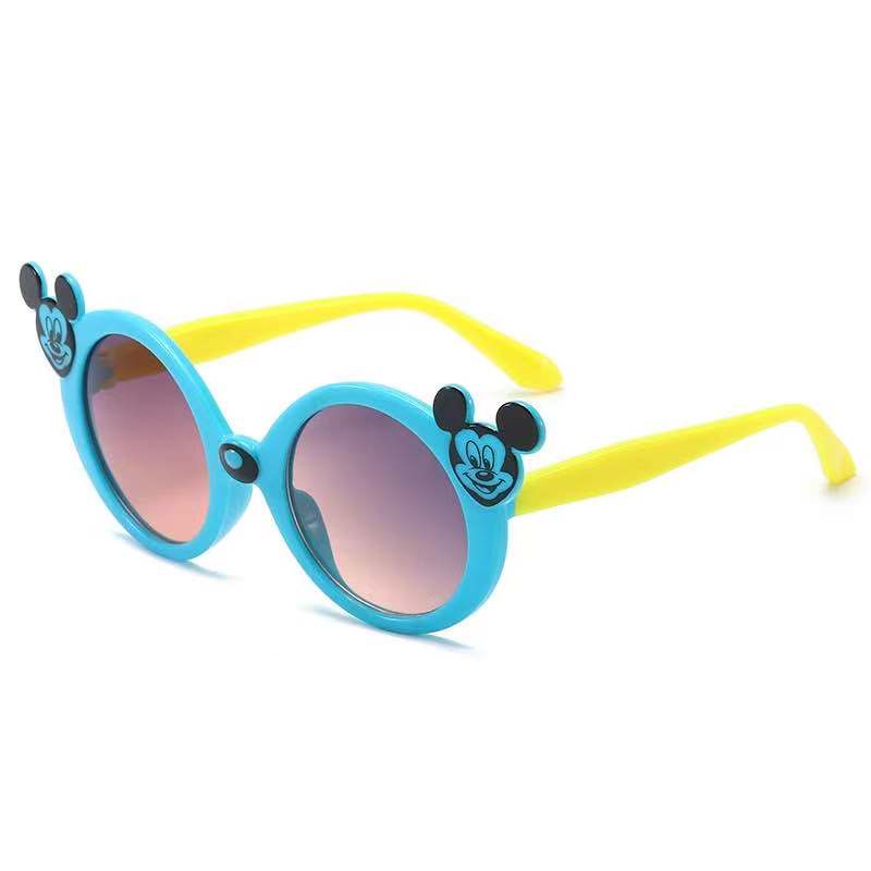 (Rowling)Kacamata Anak NewTrend/Fashion Anak Unisex Terbaru Mickey Mouse High Quality Import-Ka-75 Biru/kuning