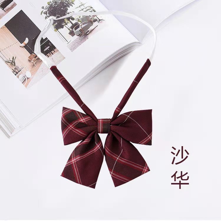 Women Fashion Bowtie Square Dasi Kupu-Kupu Wanita Motif Kotak-Kotak 2691