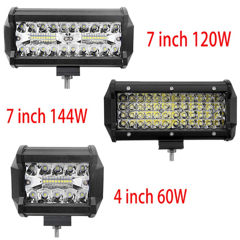 Lampu LED Spot Light Fog Mobil Truck Jeep 4 Inch 60W - JT050 - Black