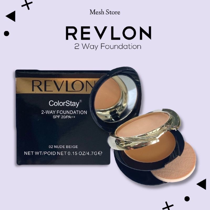 BEDAK REVLON PADAT + FONDETION (2 in 1)