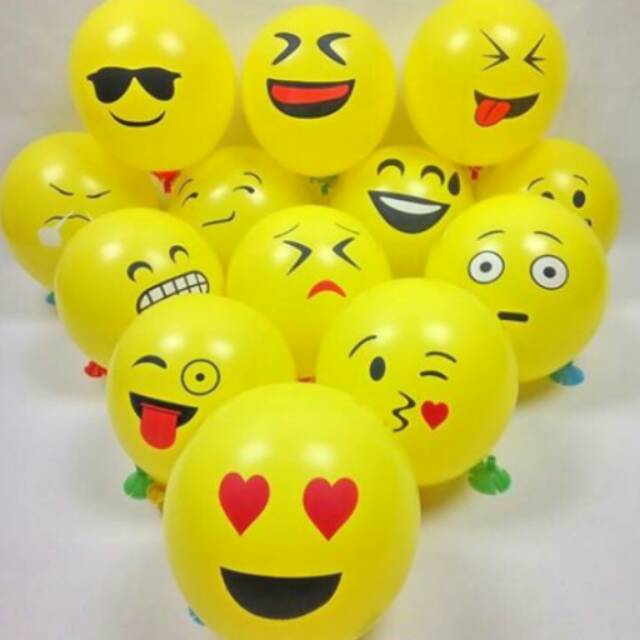 Balon Emoticon / Balon Latex Emoji / Balon Emot