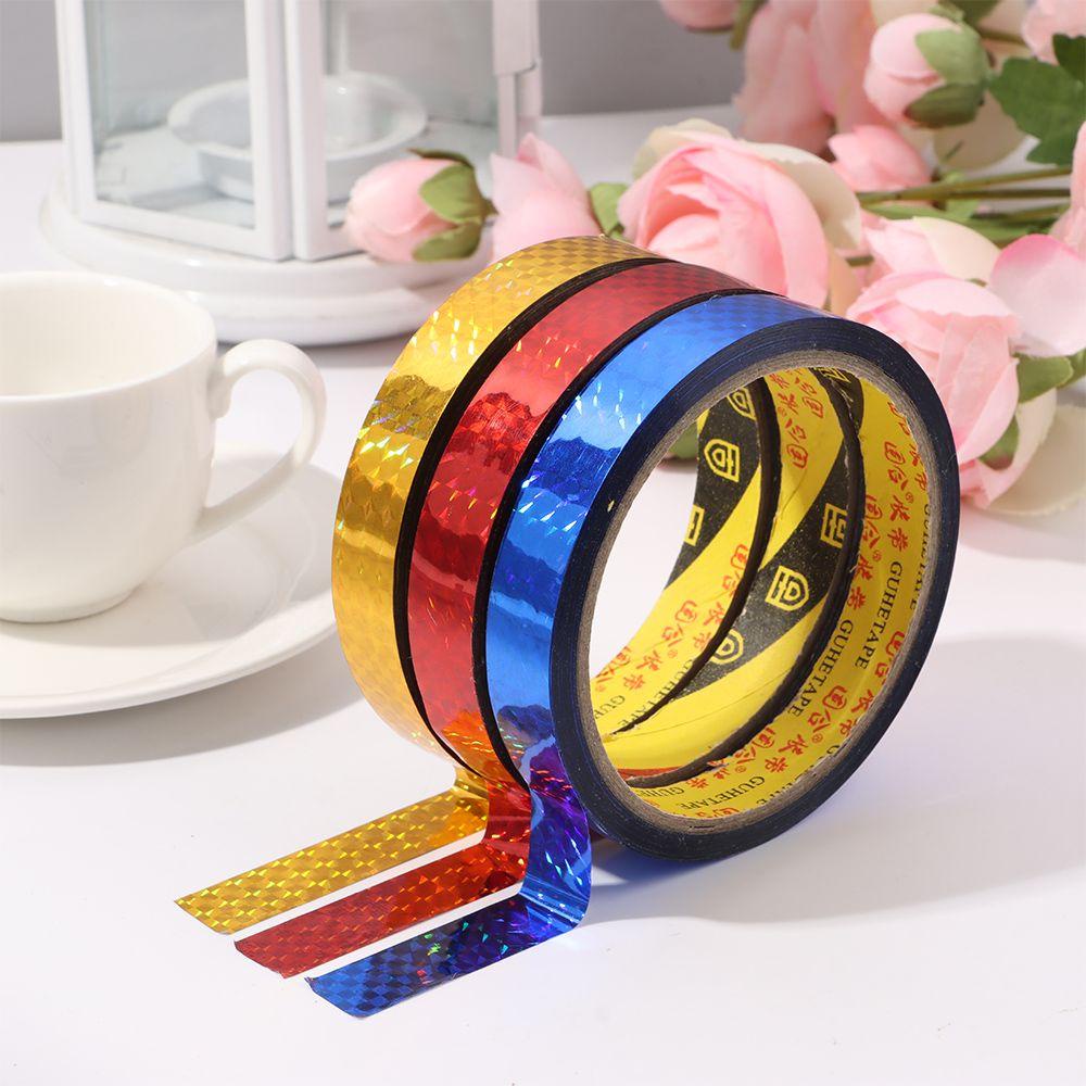 TOP Shiny Wrapping Tape DIY Office Tapes Kids Scrapbooking Tools Decorative Sticky