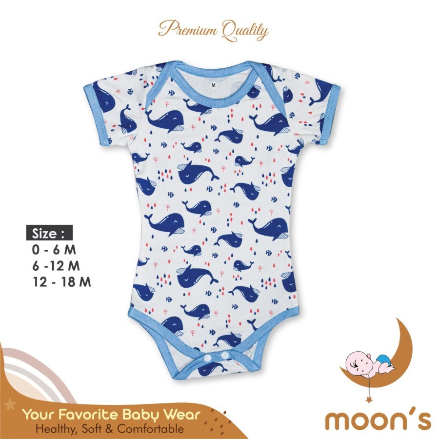 MOONS Jumper Bayi Motif Bahan Premium | Baby Clothes Jumper Romper