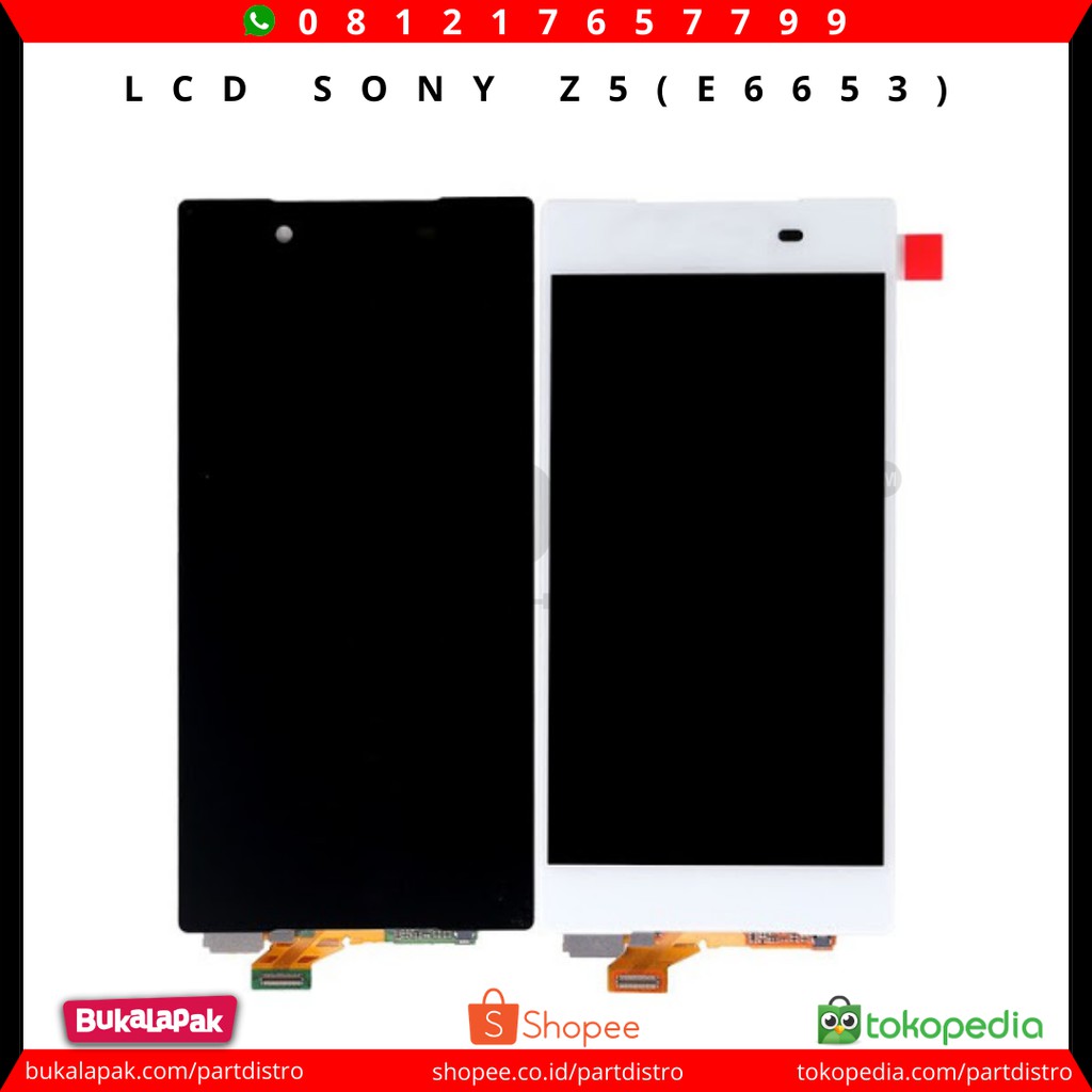 LCD TS SONY Z5 (E6653) ORI BLACK / WHITE