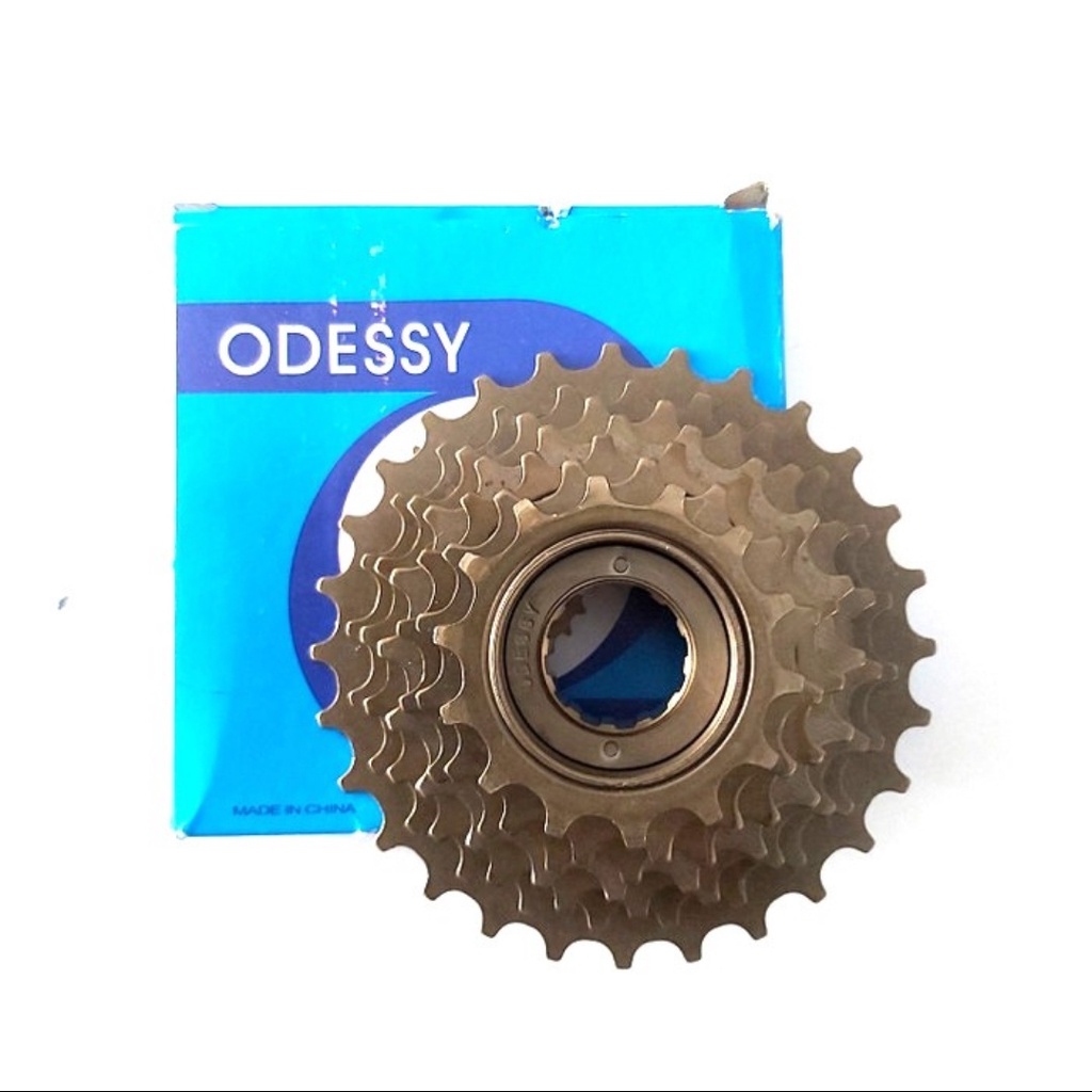 Gir Freewheel Gear Susun belakang Sprocket 7 Speed Sepeda 7s Odessy