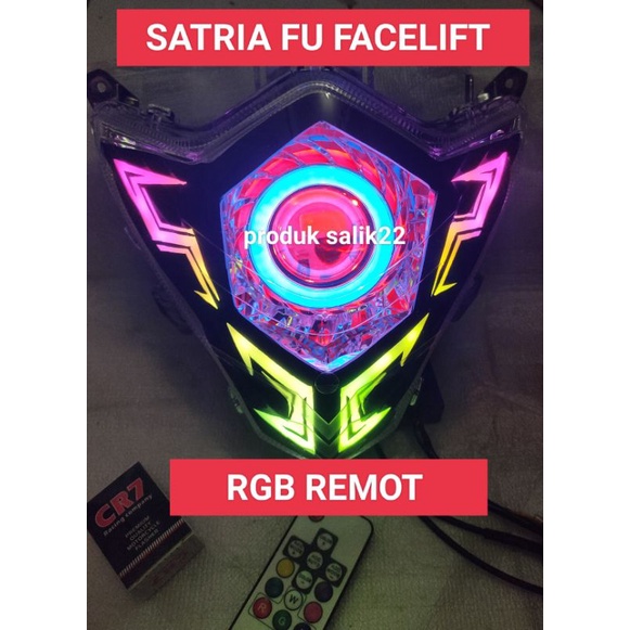 projie satria Fu facelift/reflektor satria Fu rgb remot