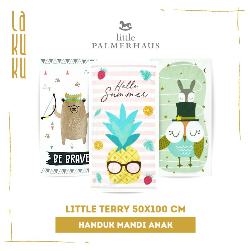 Handuk Mandi Bayi Anak Little Terry Palmerhaus - Bath Towels Baby 50x100 cm