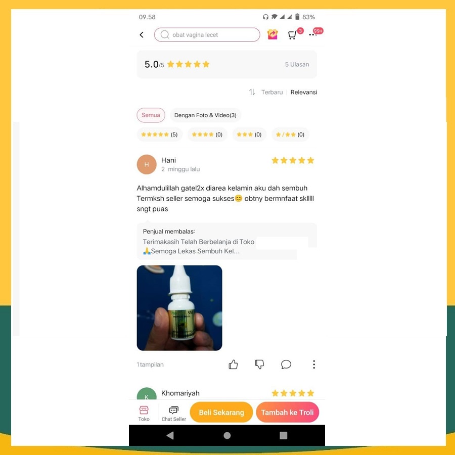 Obat Oles Untuk Vagina Lecet Perih 100% ASLI Alami, Obat Vagina Gatel, Salep Alami Vagina Gatal Becek, Penghilang Bau, Keputihan Pada Vagina, Pengering Luka Pada Miss V, Obat Miss V Gatal Akibat Infeksi Jamur Atasi Dengan Obat Herbal Propolis SM - BPOM-1