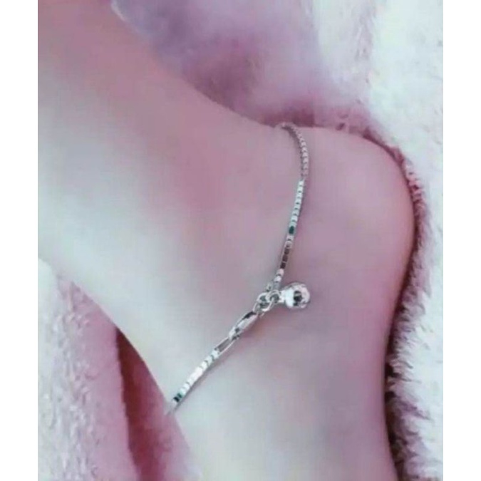 Gelang Kaki Titanium Itali Terlaris Lapis Emas