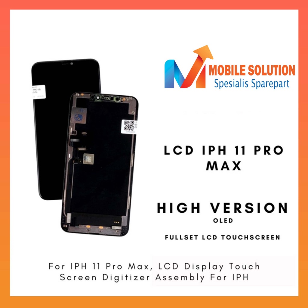 GROSIR LCD TOUCHSCREEN FULLSET IP 11 PRO MAX OLED ORIGINAL SUPER 100% GARANSI 1 BULAN + PACKING BUBBLE