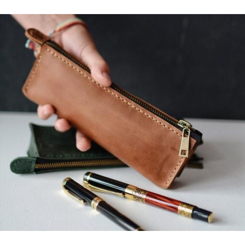 

tempat pensil kulit sapi asli terlaris