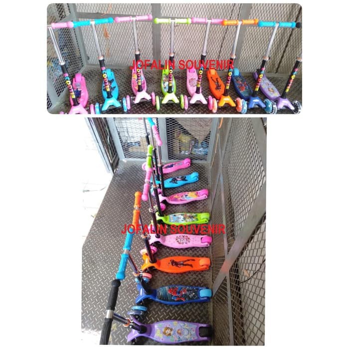 Termurah Scooter Otoped Anak Skuter Anak Roda 3 - princess pink Terbaru