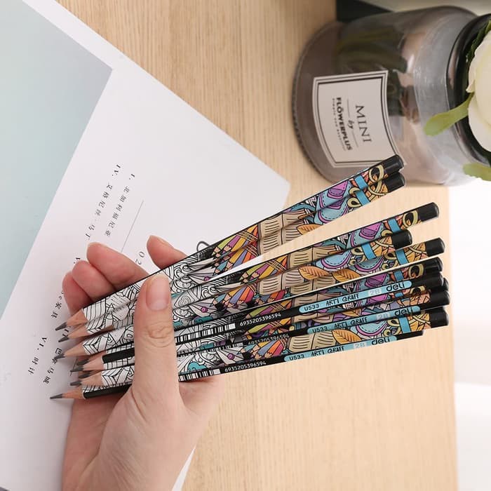 

MURAH DELI PENSIL GRAFIT / GRAPHITE PENCIL - 2B 12PCS/BOX EU53300