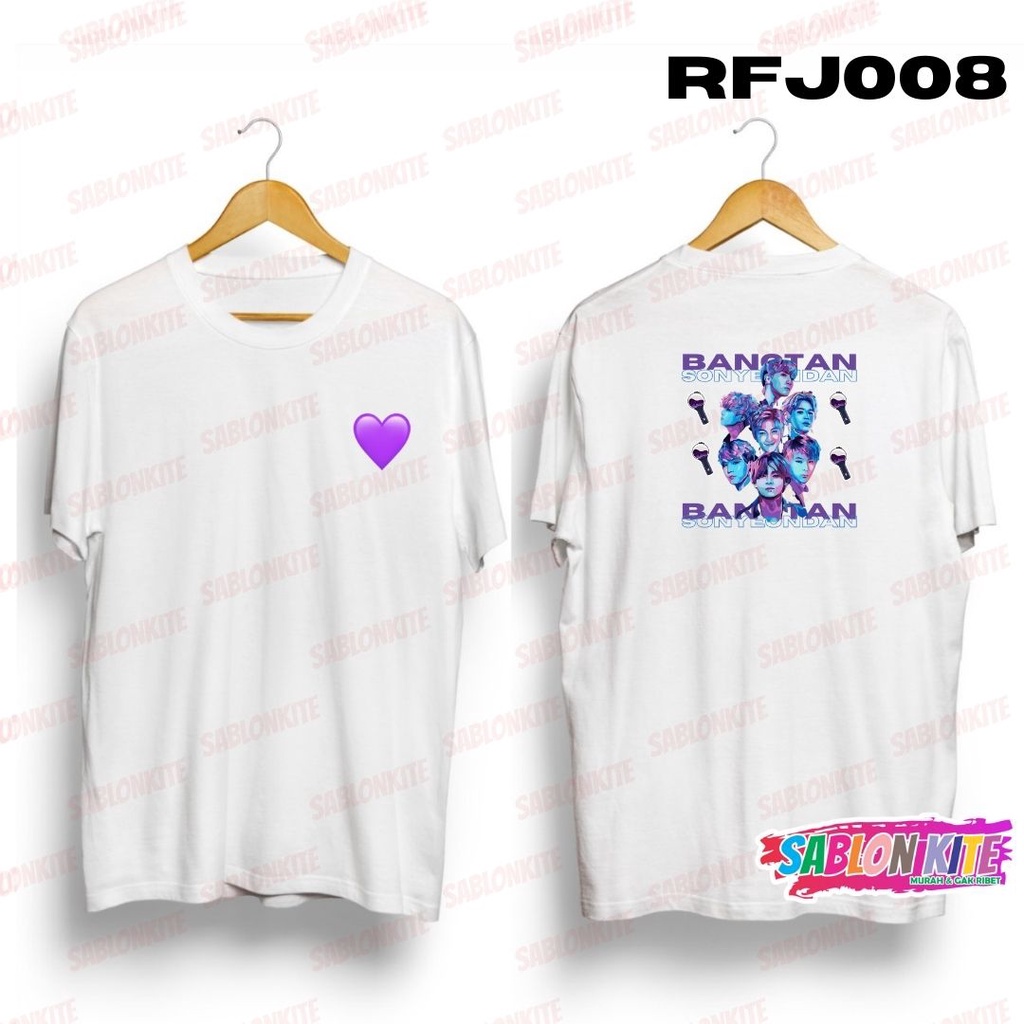 MURAH!!! KAOS KPOP PURPLE LOVE RFJ008 COMBED 30S