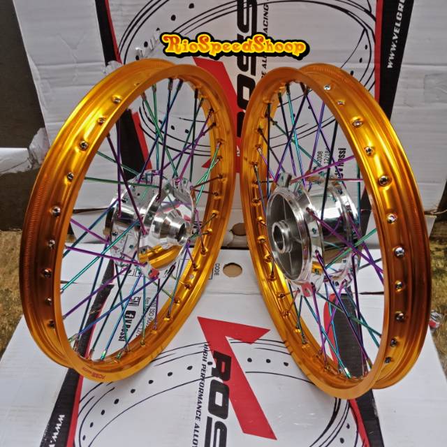 Velg Vixion Old/lama Velg Gold JariJari Pelangi