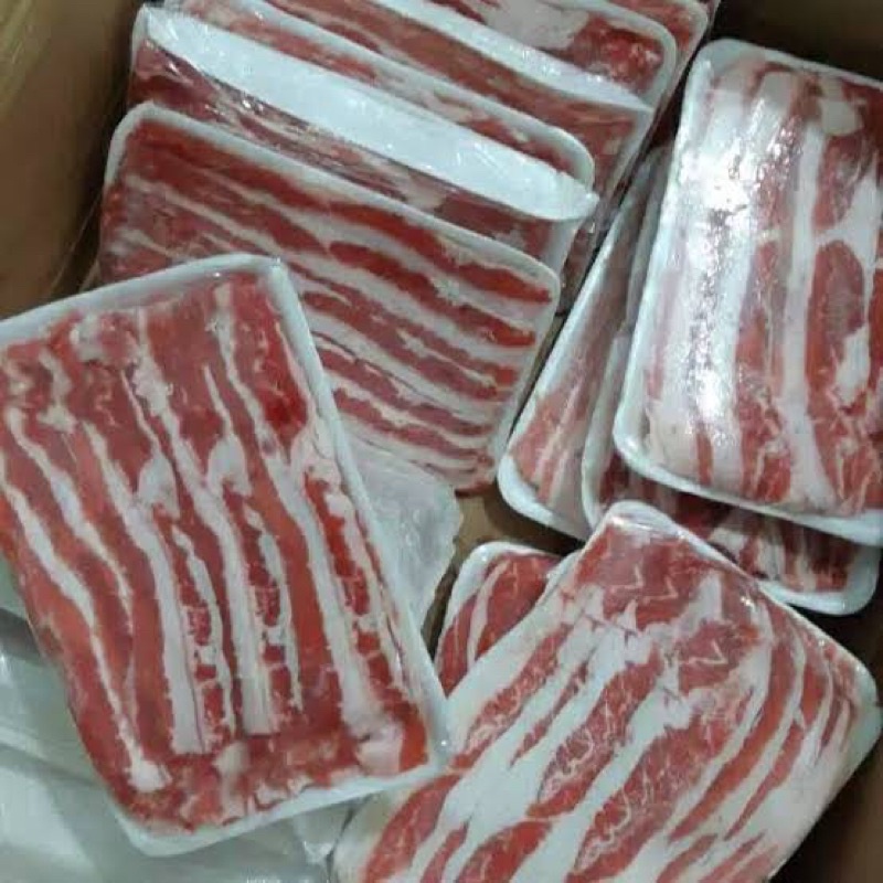 

Daging Beef Slice Frozen Yakiniku bbq 500 gram