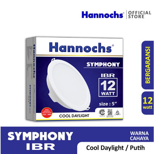 Lampu Downlight Hannochs Symphony 12W IBR / Inbow