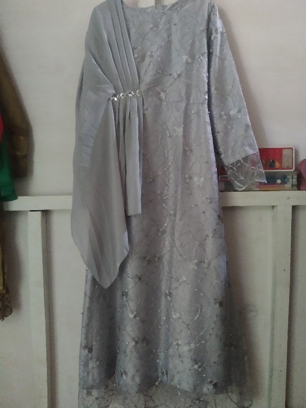 (promo) Nayaka Batik - Maxi Dress Syakila Mutiara | Gamis Brukat | Baju Lebaran | Maxi Farasya #2