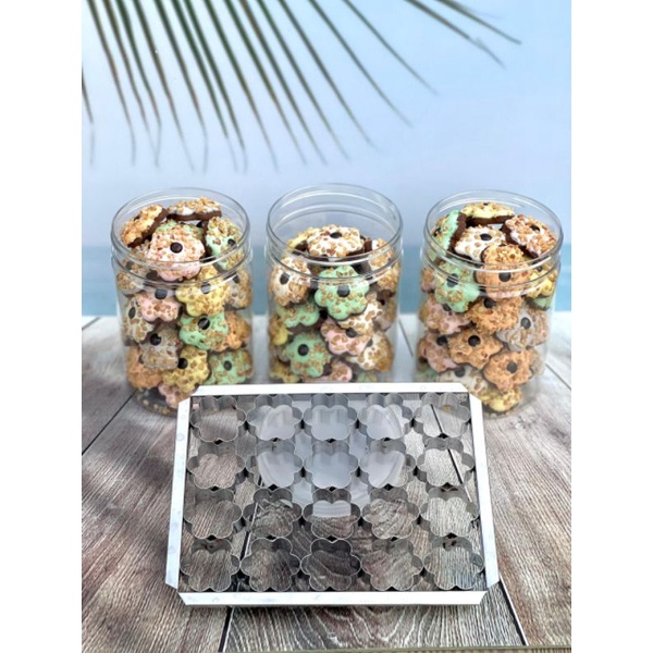Cetakan Kastengel Bunga / Cetakan Kuker Kue Kering Cookies / Bingkai Kue Kering