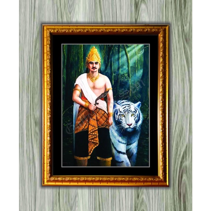 Poster Lukisan Prabu Siliwangi berikut Frame