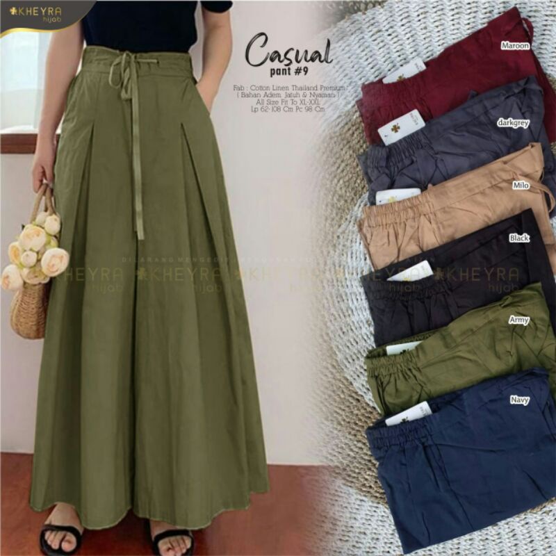 CASUAL PANTS #9 BY KHEYRA||COTTON LINEN THAILAND PREMIUM LP 62-108 PC 98