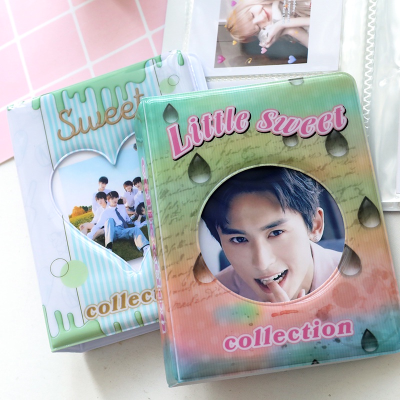 Ins 64kantong 3inch Album Foto Lengan Transparan Card Holder Untuk Kpop Photocard Lomo Card