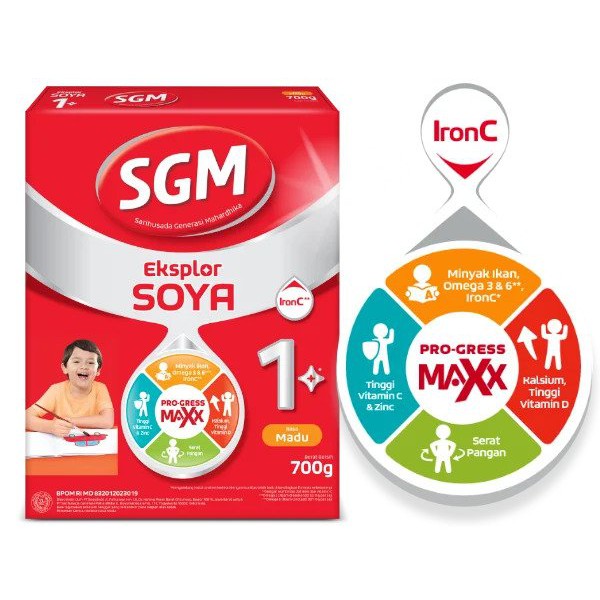 SGM 1 Plus Soya 700 Gram Madu / Vanilla