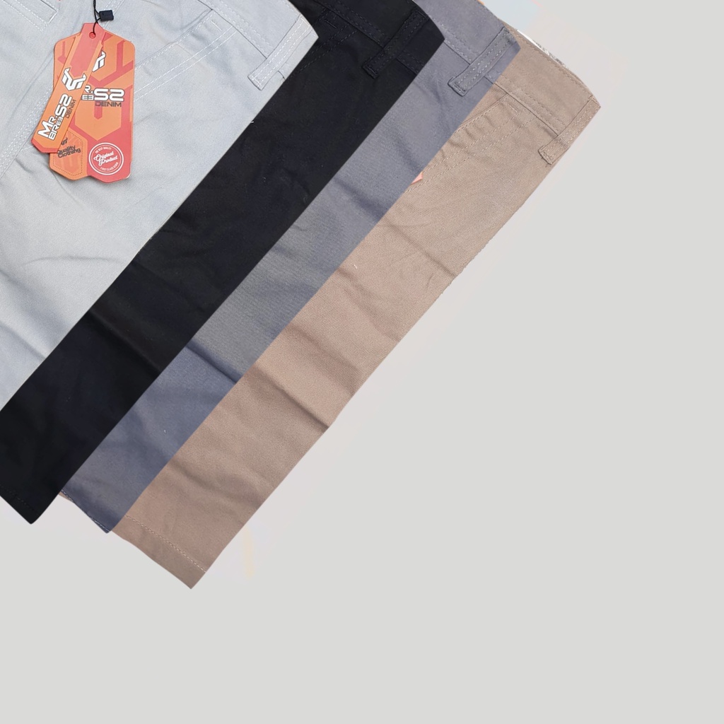 Celana Chinos premium distro MR BRESS ORIGINAL Kualitas melar dan halus -mocca