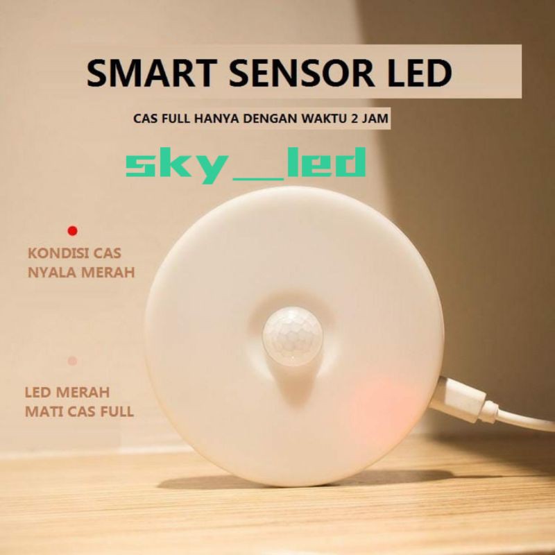 LAMPU TIDUR SENSOR GERAK LED / LAMPU LEMARI/ LAMPU TANGGA SENSOR LED/ LAMPU EMERGENCY