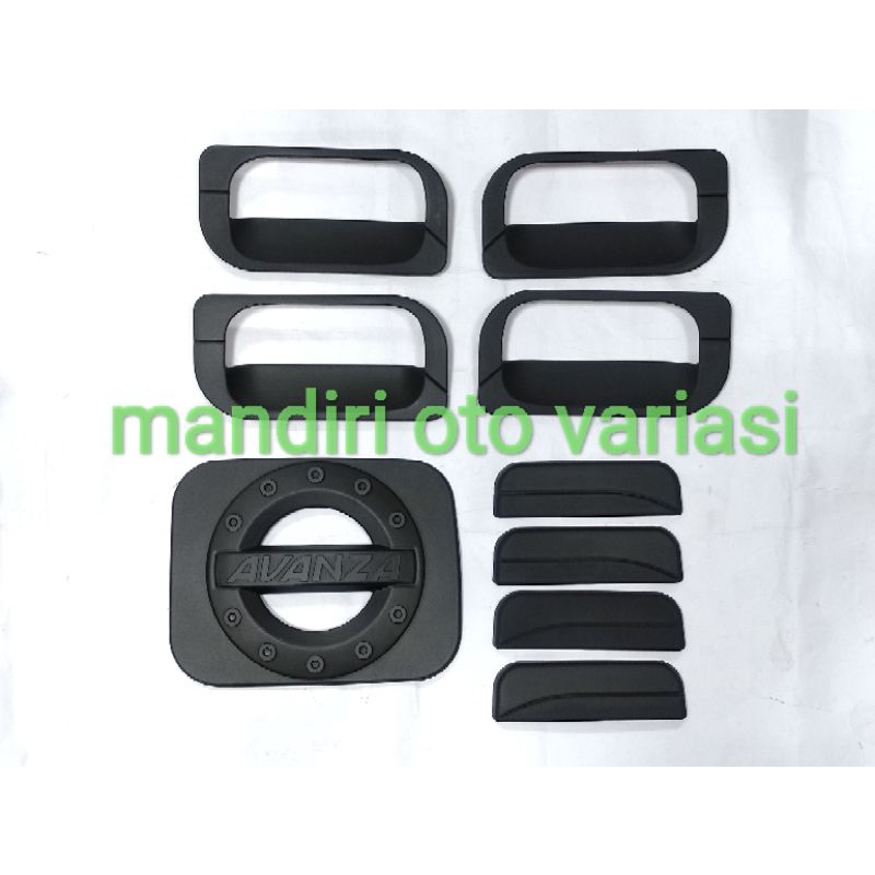 Outer handle tutup tangki hitam doff toyota avanza 2004-2011 outer handle dan tank cover variasi eks