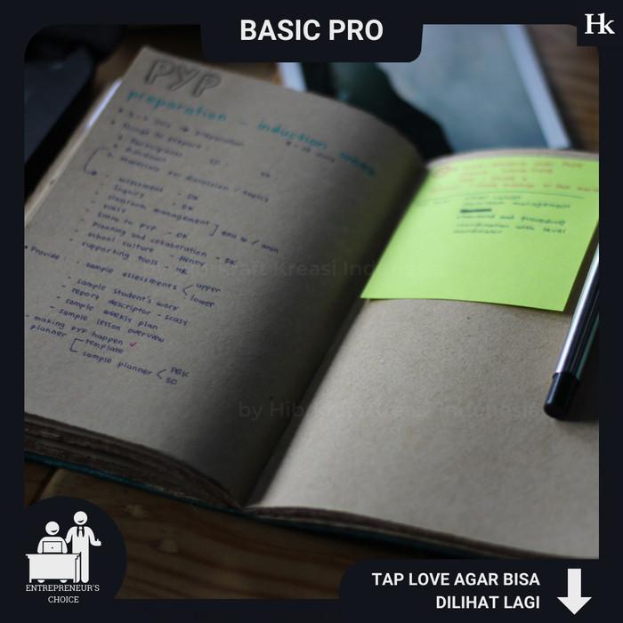 

BUKU JURNAL KULIT EKSKLUSIF HIBRKRAFT - BASIC PRO LARGE