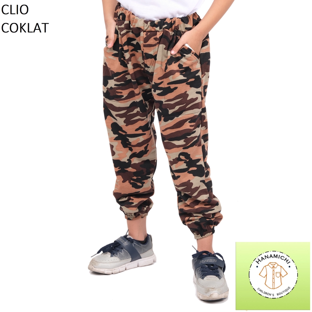 Hanamichi CLIO Celana Jogger / Joger Anak Motif Camo