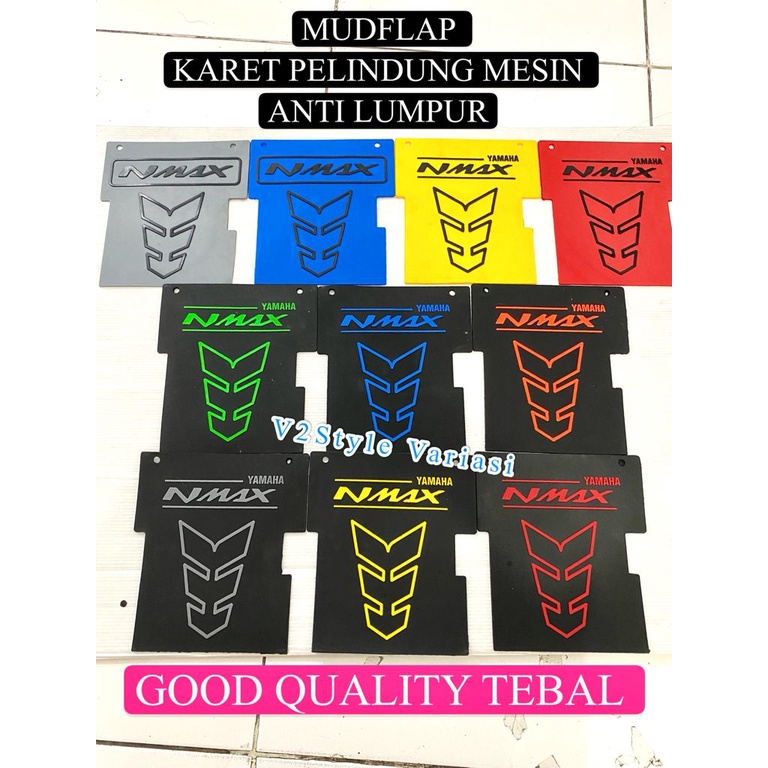 MUDFLAP NMAX LAMA MUDGUARD KARET PELINDUNG MESIN NMAX OLD 2015 2016 2017 2018 2019 KARET ANTI LUMPUR Mud Flap Nmax Mudflap Nmax Karet Pelindung Mesin Nmax Karet Nmax