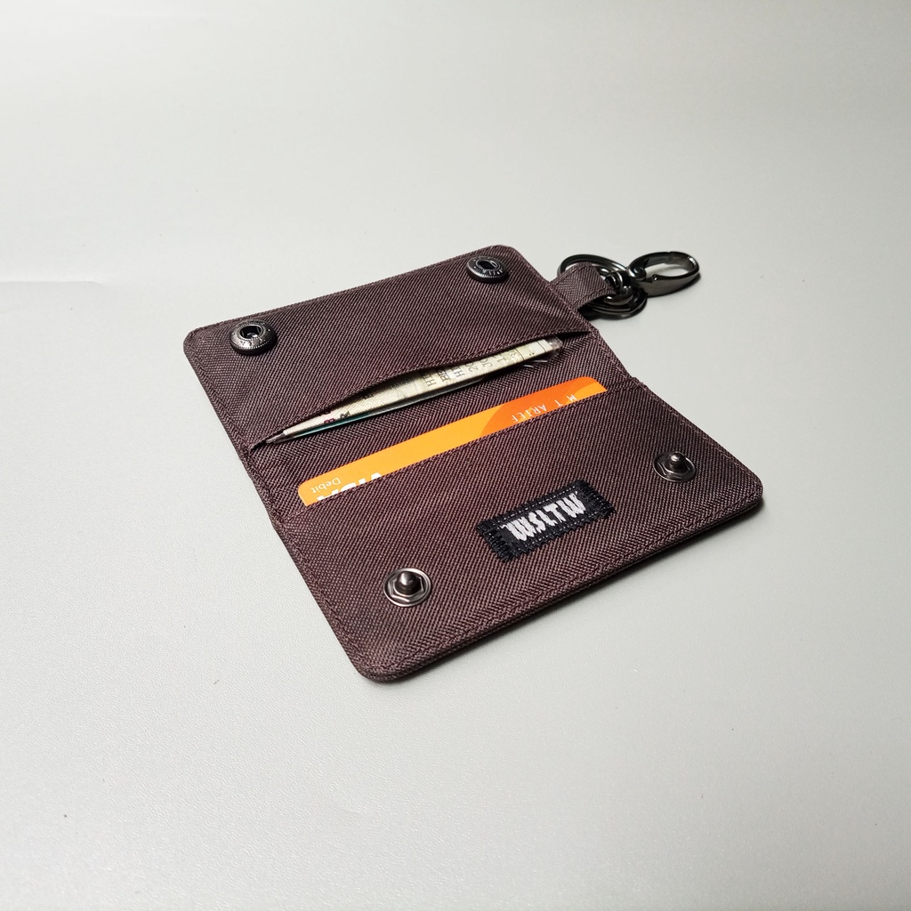 gantungan kunci Motor Dompet Stnk Mobil Brown - WSGK080