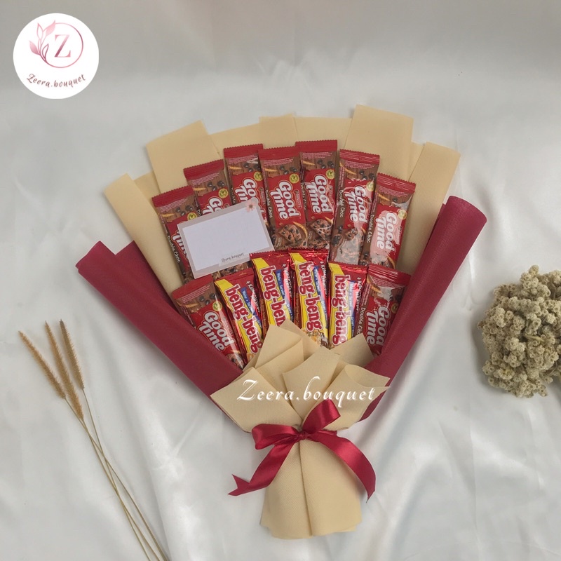 

(B15) Buket snack/snack bouquet/bucket snack [INCLUDE: Greeting card+packing]