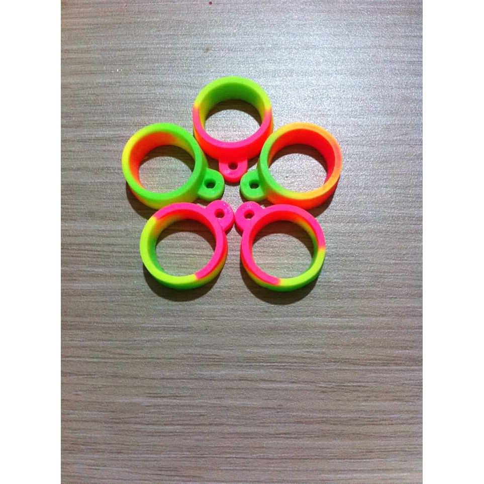 

karet lanyard pelangi 20mm